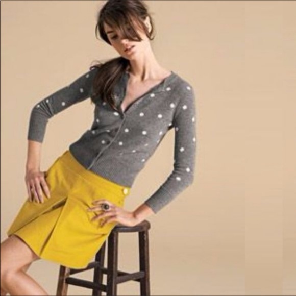 J. Crew 2 Linen Schoolgirl Skirt Button Waist - Picture 6 of 7